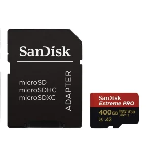 عکس کارت حافظه MICRO SD سن دیسک مدل EXTREME PRO 170MB/S ظرفیت 400 گیگابایت